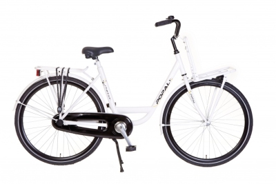 Popal shifter 28 inch 53 cm dames 3v terugtraprem wit  internet-bikes