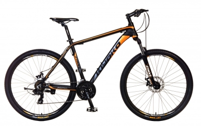 Popal kiyoko 27mx5 27,5 inch 50 cm heren 21v schijfrem oranje/zwart  internet-bikes