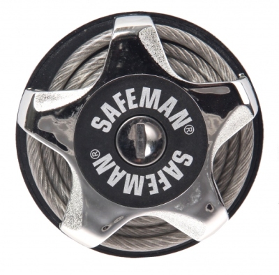 Foto van Safeman kabelslot multifunctioneel 750 x 5 mm zilver via internet-bikes