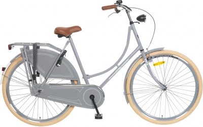Foto van Popal omafiets 28 inch 57 cm dames terugtraprem grijs via internet-bikes
