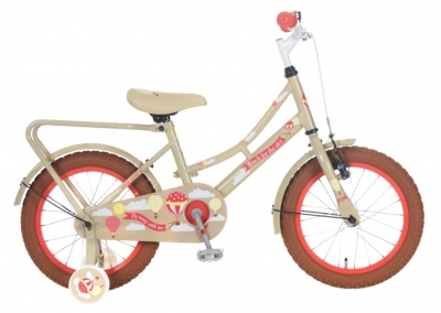 Foto van Popal omafiets 16 inch meisjes terugtraprem beige via internet-bikes