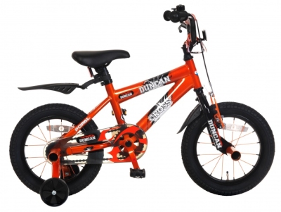 Foto van Popal duncan 12 inch 22 cm jongens terugtraprem oranje via internet-bikes