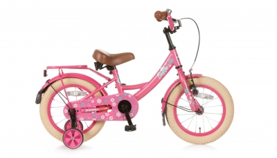 Foto van Popal benthe 14 inch 24 cm meisjes terugtraprem roze via internet-bikes