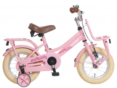 Popal cooper 12 inch 22 cm meisjes terugtraprem roze  internet-bikes