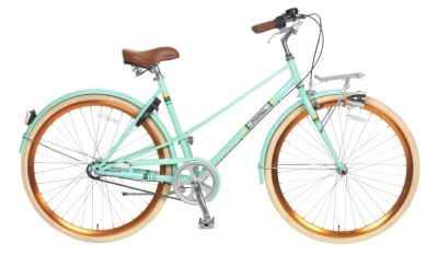 Foto van Popal capri 28 inch 57 cm dames 3v terugtraprem groen via internet-bikes