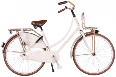 Foto van Little diva omafiets 24 inch 37 cm meisjes terugtraprem beige via internet-bikes