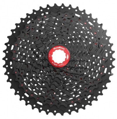 Sunrace cassette csms8 11s 11 40t zwart/rood  internet-bikes
