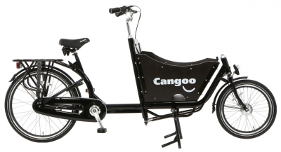 Foto van Cangoo downtown n3 24 inch 42 cm unisex 3v terugtraprem zwart via internet-bikes