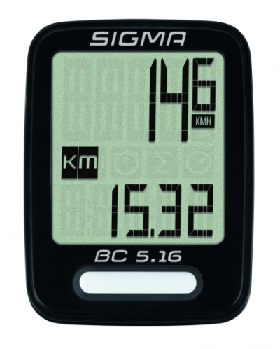 Foto van Sigma fietscomputer bc 5.16 zwart via internet-bikes