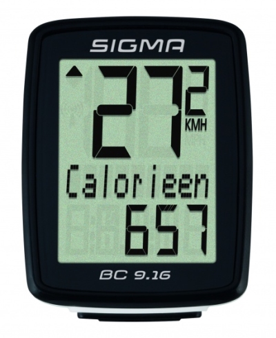 Foto van Sigma fietscomputer bc 9.16 zwart via internet-bikes