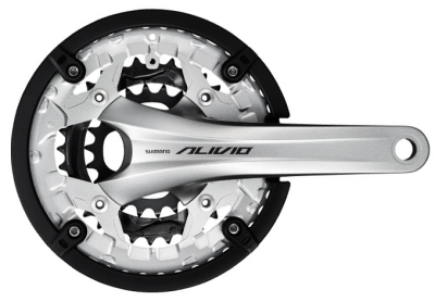 Foto van Shimano crankstel set alivio 22 32 44t 175 mm zilver via internet-bikes