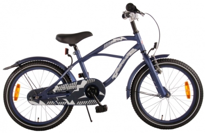 Volare blue cruiser 18 inch 28 cm jongens terugtraprem donker blauw  internet-bikes