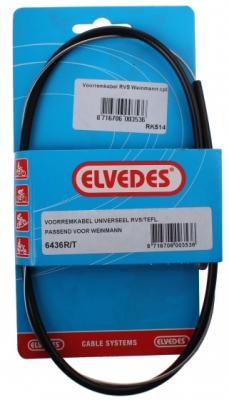 Elvedes voorremkabel set weinmann 550/1000 mm zwart  internet-bikes