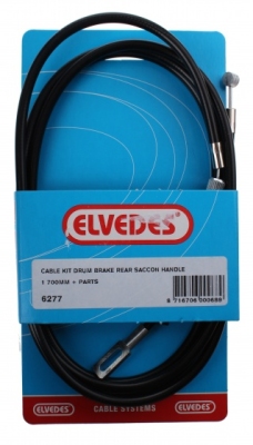 Foto van Elvedes achterremkabel set batavus 1700 mm zwart via internet-bikes