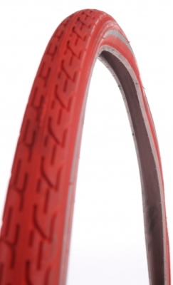 Foto van Deli tire buitenband 28 x 1 1/2 (40 635) rood via internet-bikes