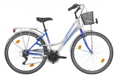 Foto van Expert monaco 28 inch 46 cm dames 18v v brake blauw via internet-bikes