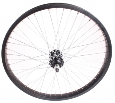 Foto van Vwp achterwiel 9,5 mm freestyle 20 inch aluminium 48g zwart via internet-bikes