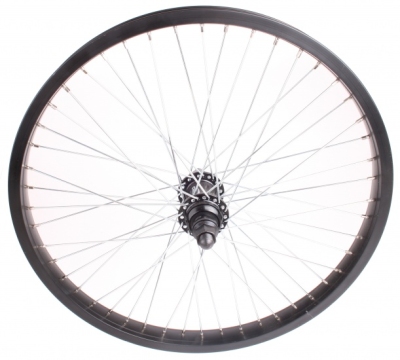 Foto van Vwp achterwiel 14 mm freestyle 20 inch aluminium 48g zwart via internet-bikes
