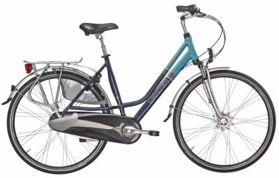 Foto van Leader estate 28 inch 53 cm dames 8v rollerbrakes blauw via internet-bikes