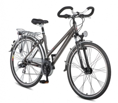Foto van Leader helix 28 inch 48 cm dames 21v v brake grijs via internet-bikes