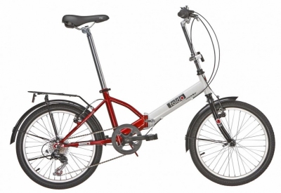 Foto van Leader foldo 20 inch 34 cm unisex 6v v brake rood via internet-bikes