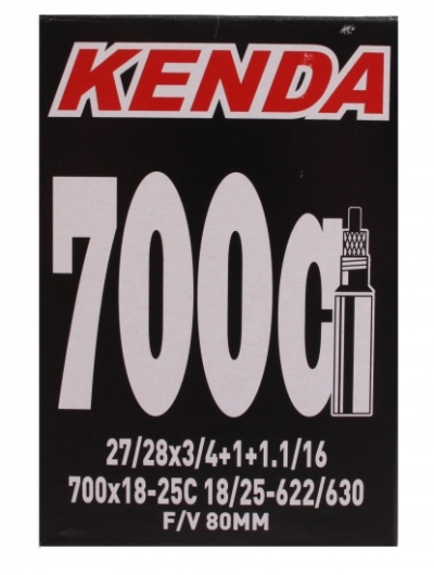Foto van Kenda binnenband 27/28 x 3/4/1 1/16 (18/25 622/630) fv 80 mm via internet-bikes