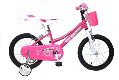 Foto van Dino 166rsn 16 inch meisjes v brake roze via internet-bikes