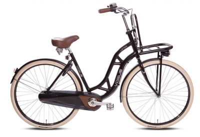 Foto van Vogue lifter 28 inch 53 cm dames 3v terugtraprem zwart via internet-bikes