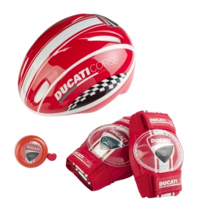 Foto van Ducati veiligheidsset helm bel bescherming via internet-bikes