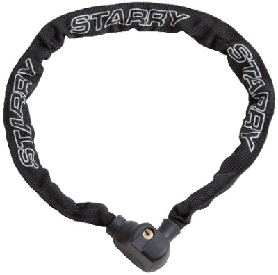 Foto van Starry kettingslot met nylon hoes 1000 x 5,5 mm zwart via internet-bikes