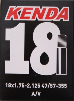 Foto van Kenda binnenband 18 x 1.75/2.125 (47/57 355) av 35 mm via internet-bikes