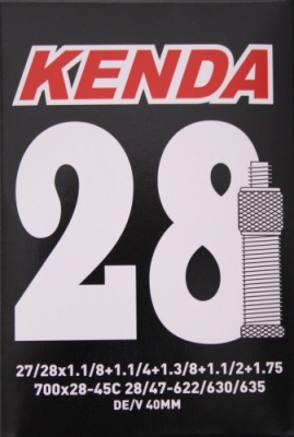 Foto van Kenda binnenband 27 x 1 1/8 / 28 x 1.75 (28 622/47 635) dv 40 mm via internet-bikes
