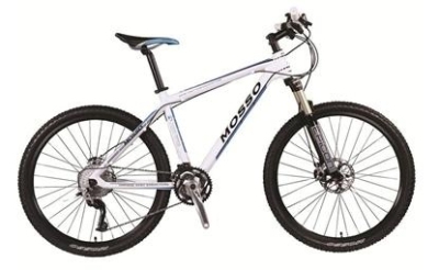 Foto van Mosso 680 xt hyd 26 inch 45 cm heren 21v schijfrem wit via internet-bikes