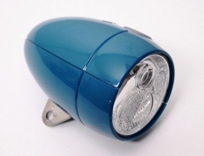 Axa vintage led batterij voorlicht zeeblauw  internet-bikes