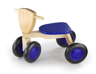 Foto van New classic toys houten loopfiets road star jongens paars via internet-bikes