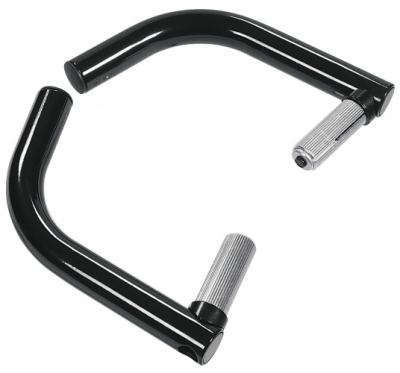 Foto van Ergotec bar end 320 set aluminium zwart via internet-bikes
