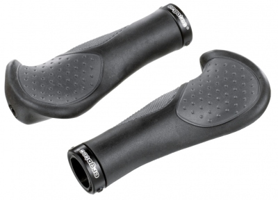 Ergotec handvat frisco aks 08/2 135 / 135 mm gel zwart grijs  internet-bikes