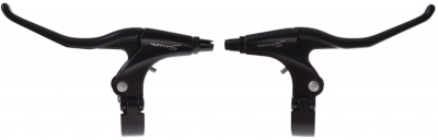 Foto van Saccon remgrepen set cantilever/v brake 4 vinger zwart via internet-bikes