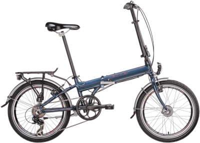 Foto van Leader foldo al 20 inch 30 cm unisex 7v v brake blauw via internet-bikes