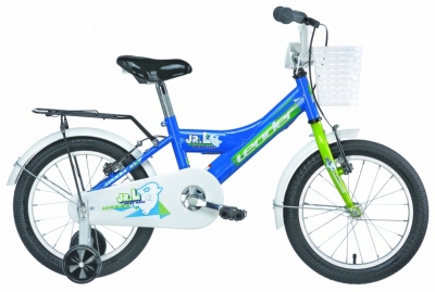 Foto van Leader junior boy 16 inch 24 cm jongens v brake blauw via internet-bikes