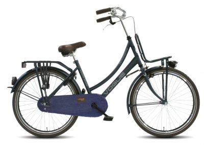 Vogue transporter 24 inch 42 cm meisjes terugtraprem jeans blauw  internet-bikes