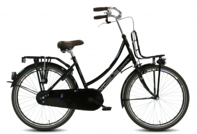 Foto van Vogue transporter 24 inch 42 cm meisjes terugtraprem zwart via internet-bikes