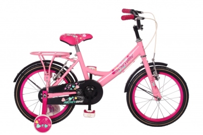 Foto van Mickeybike kinderfiets 14 inch meisjes terugtraprem roze via internet-bikes