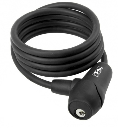 M wave kabelslot spiraal 1800 x 12 mm zwart  internet-bikes