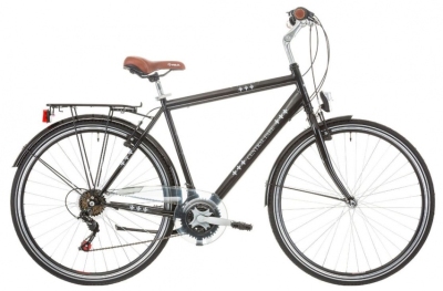 Foto van Excel stadsfiets central park 28 inch 48 cm heren 6v v brake zwart via internet-bikes