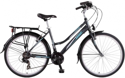 Foto van Umit velo city 28 inch 43 cm dames 21v v brake grijs via internet-bikes