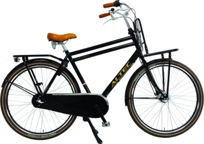 Foto van Altec retro 28 inch 58 cm heren 3v rollerbrakes zwart via internet-bikes