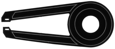 Axa kettingscherm ks 42/44t zwart 53x22cm  internet-bikes