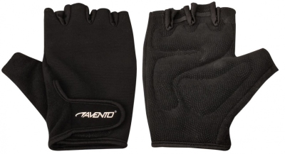 Foto van Avento fitness cycling handschoenen zwart maat 9/9.5 via internet-bikes