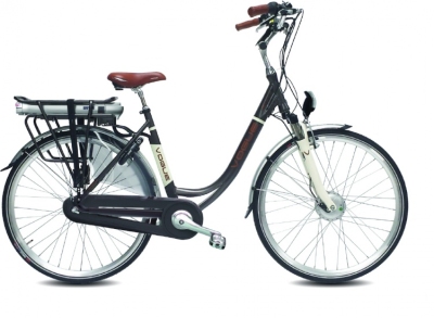 Vogue premium 28 inch 53 cm dames 7v rollerbrakes grijs/bruin  internet-bikes